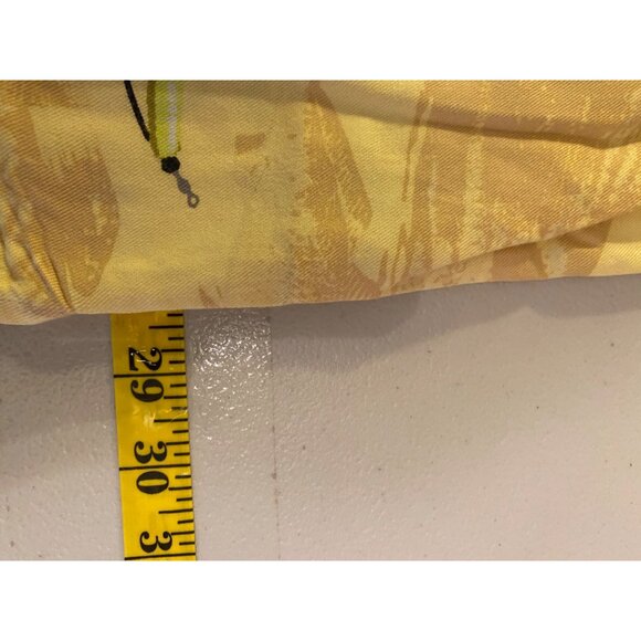 Columbia Mens Yellow Fishing Lure Print Short Sleeve Button-Up Shirt XL - Picture 10 of 11